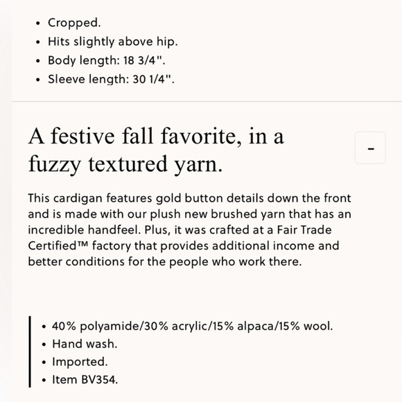 J. Crew Fair Isle Cropped Cardigan Sweater in Brushed Yarn Blue/Tan Small NWT - Picture 15 of 15